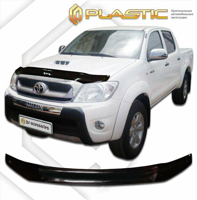 Дефлектор капота для Toyota Hilux 2005-2011 Classic черный