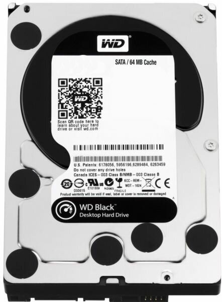 Жесткий диск Western Digital SATA 6TB 7200RPM BLACK (WD6003FZBX)