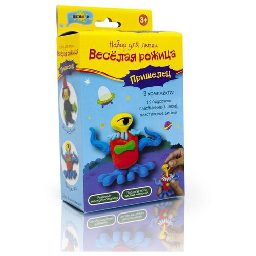 фото Набор для лепки altacto "пришелец" (4 цв, пластиковые детали, 120 гр) (acl1502-002)
