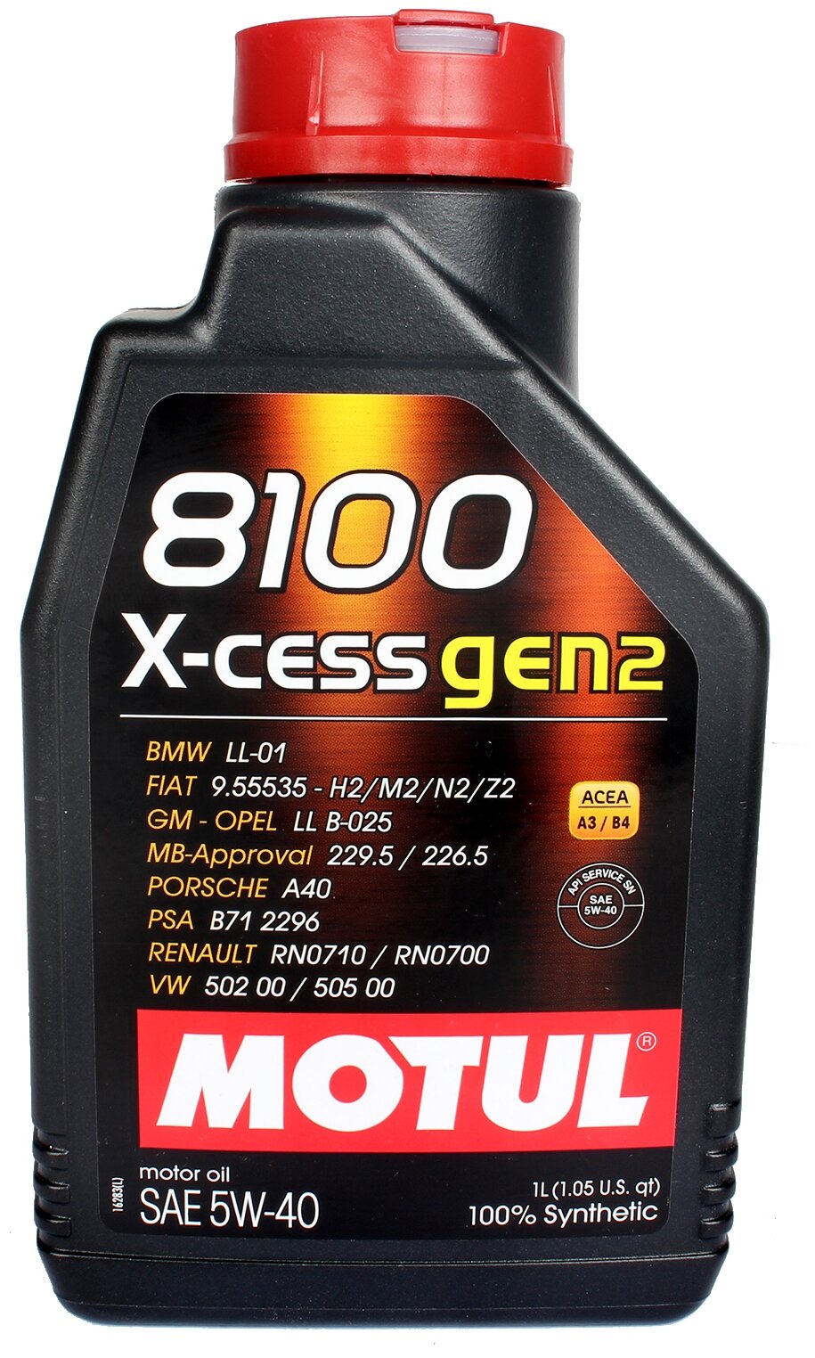 Синтетическое моторное масло Motul 8100 X-cess GEN2 5W40
