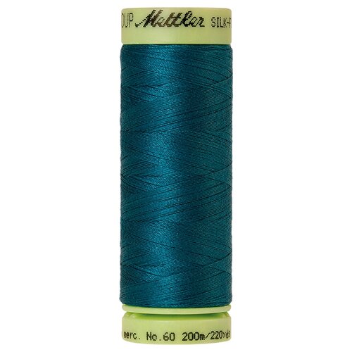 Нить для машинного квилтинга SILK-FINISH COTTON 60, 200 м 100% хлопок 0761 Mallard ( 9240-0761 )