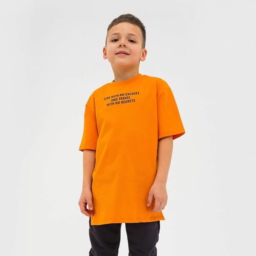 Футболка Kaftan, размер 34, оранжевый футболка kaftan размер 122 128 черный