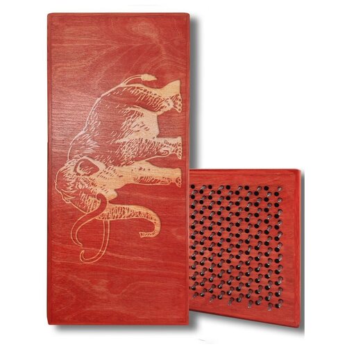 фото Доска садху с динамическими гвоздями, мамонт - 122 шаг 10мм красная goodwood