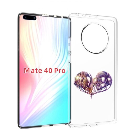 Чехол MyPads сердце абстракция для Huawei Mate 40 Pro (NOH-NX9) задняя-панель-накладка-бампер чехол mypads франклин абстракция для huawei mate 40 pro noh nx9 задняя панель накладка бампер