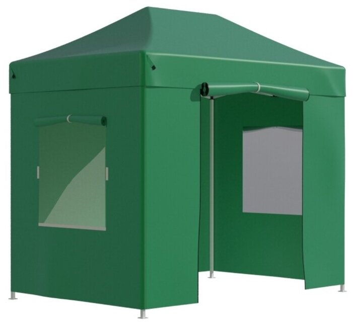 Helex Тент-шатер быстросборный Helex 4321 3х2х3м полиэстер зеленый - фотография № 1