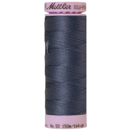 Нить для машинного квилтинга SILK-FINISH COTTON 50, 150 м 100% хлопок 0311 Blue Shadow ( 9105-0311 )