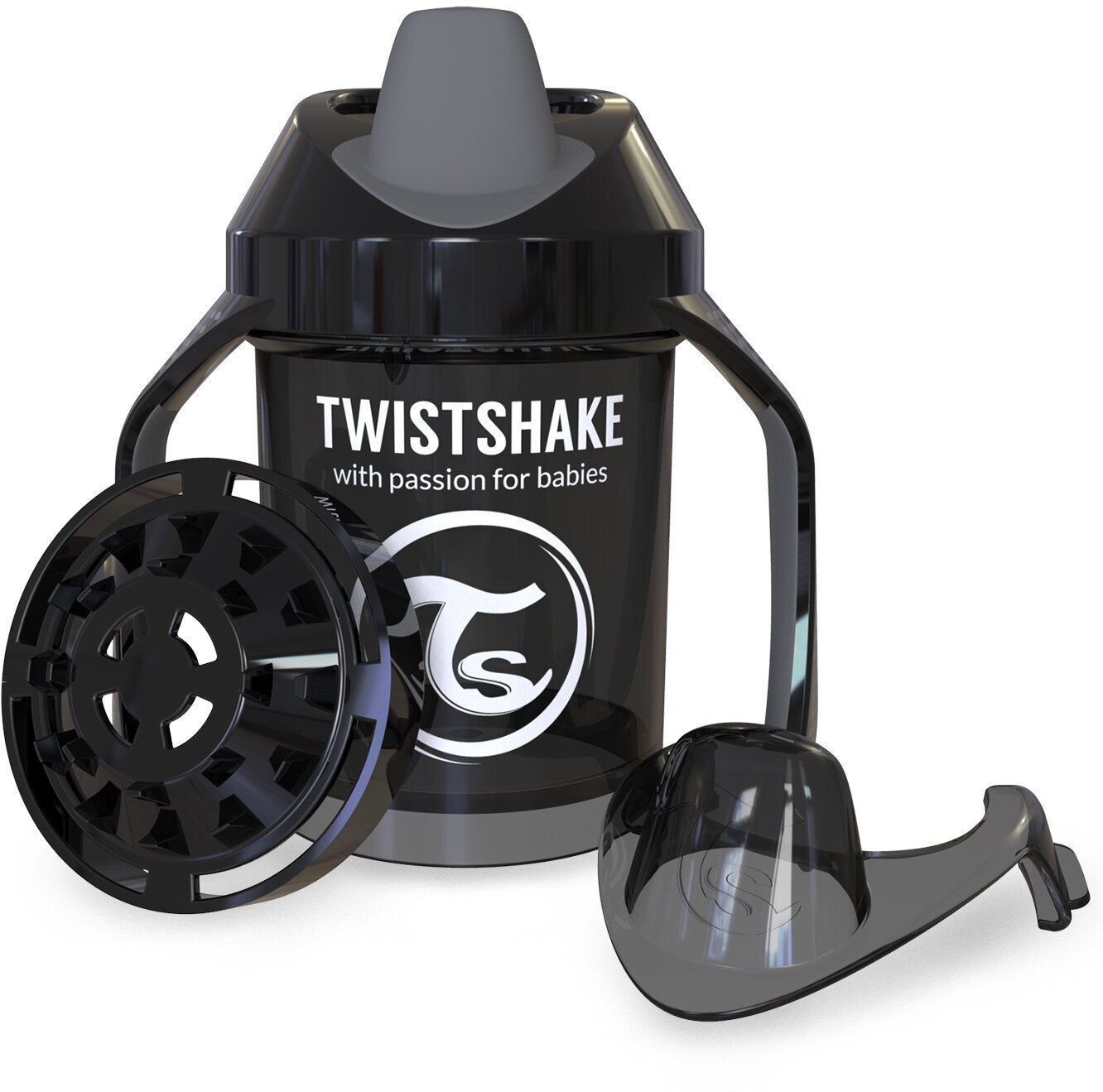 Поильник Twistshake Mini Cup 230 мл Чёрный Супергерой