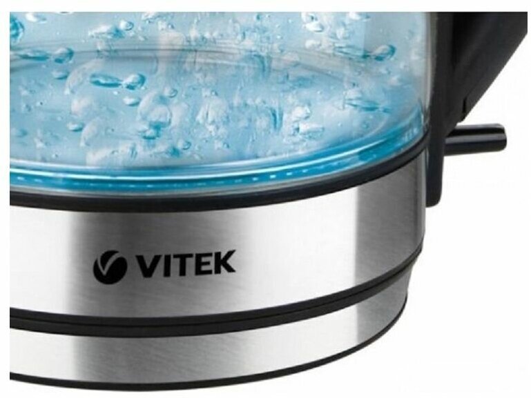 Чайник VITEK VT-7046, серебристый/черный - фотография № 7