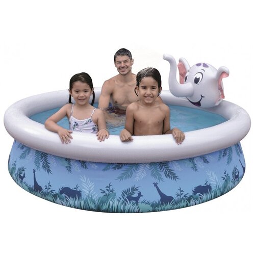 бассейн jilong circular kiddy jl010086 1npf 76х25 см Детский бассейн Jilong Elephant 3D Spray 17821, 205х47 см, 47х47 см