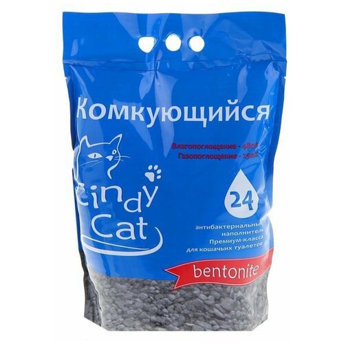 Комкующийся наполнитель Cindy Cat Bentonite, 24л, 1 шт. wume cindy the bookshop cat