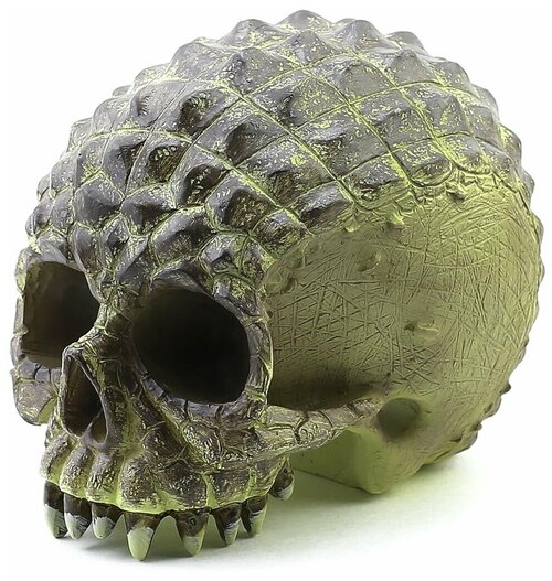 Интерьерное декоративное настольное украшение из стеклопластика статуэтка/фигурка череп Рептилия