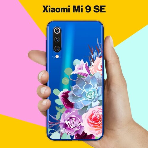 защитный чехол на xiaomi mi 9 se сяоми ми 9 се прозрачный Силиконовый чехол на Xiaomi Mi 9 SE Цветы 10 / для Сяоми Ми 9 СЕ