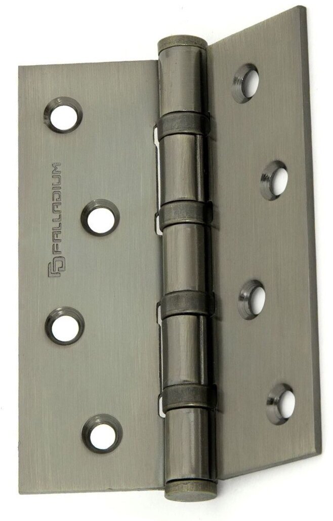 Дверная петля универсальная врезная Palladium 100х75х25 античная бронза