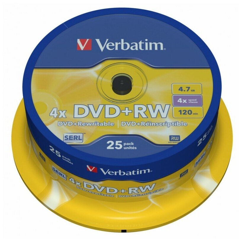 DVD-RW набор дисков Verbatim - фото №7