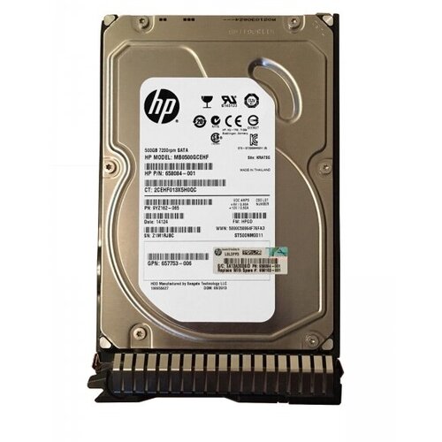 Жесткий диск HP 9YZ162-065 500Gb 7200 SATAII 3.5 HDD жесткий диск hp 9yz162 065 500gb 7200 sataii 3 5 hdd