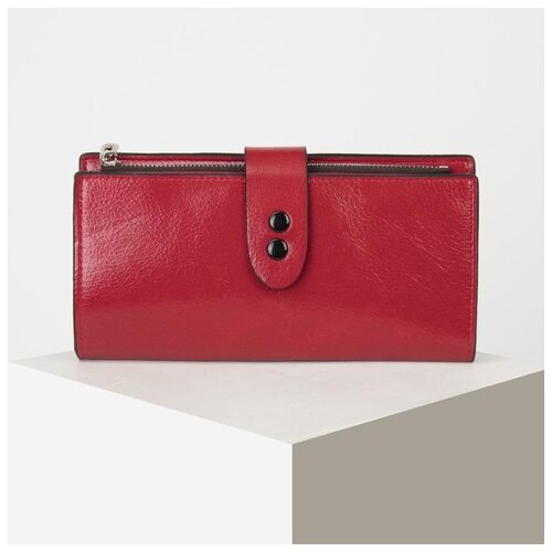 фото Кошелек жен 10-01-01 аида, 19*2*9, 2 отд, д/карт, д/монет, красный 5066568 сима-ленд