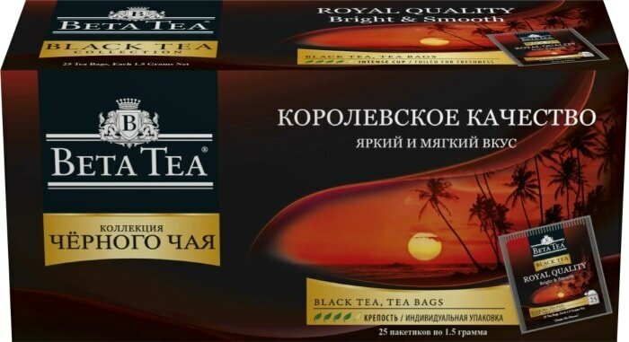 Чай черный Beta Tea Королевское качество 25*1.5г