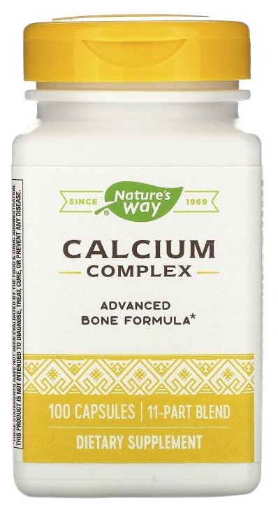 Капсулы Nature's Way Calcium Complex, 100 шт.