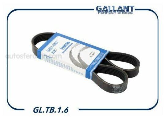 Ремень Поликлиновый 6pk 882 1118-1041020 Gl. Tb.1.6" Gallant арт. GLTB16