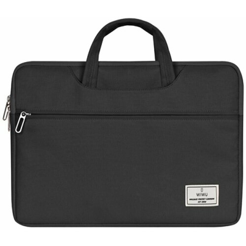 Сумка для ноутбука WiWU ViVi Laptop Handbag для Macbook 14 дюймов, водонепроницаемая - Черная сумка для ноутбука wiwu vivi laptop handbag для macbook 15 6 водонепроницаемая серый