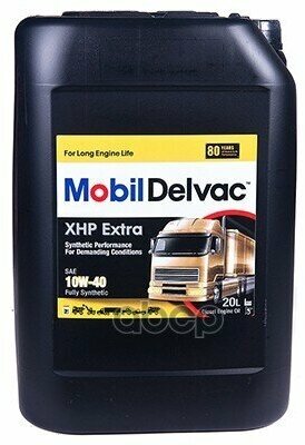 Mobil Масло Моторное 20 Л, Mobil Delvac Xhp Extra 10W-40 10W-40 Mb 228.5/235.27 Man M3277 Volvovds 2/ Vds 3 Scania Ldf-2.