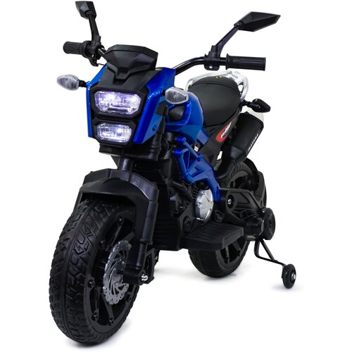 Детский электромотоцикл Harley Davidson (12V, EVA, ручка газа) - DLS01-SP-BLUE