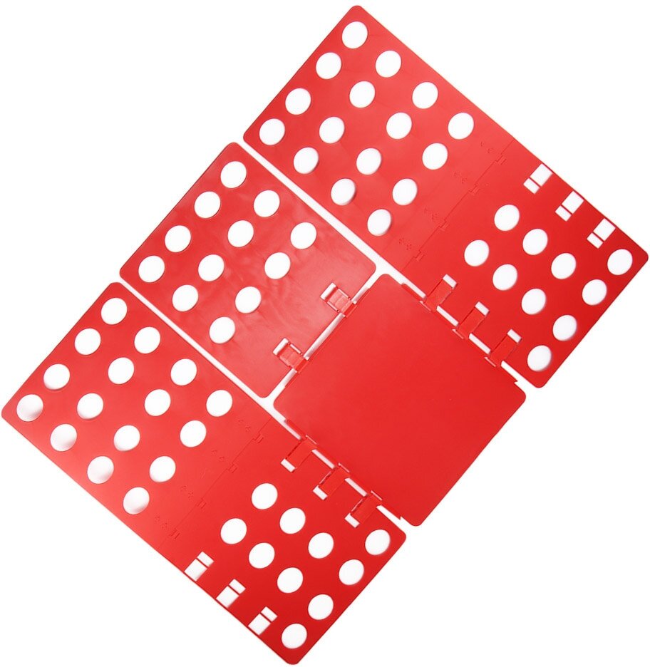 Рамка для складывания взрослой одежды CLOTHES FOLDER, 67х59 см цвет красный