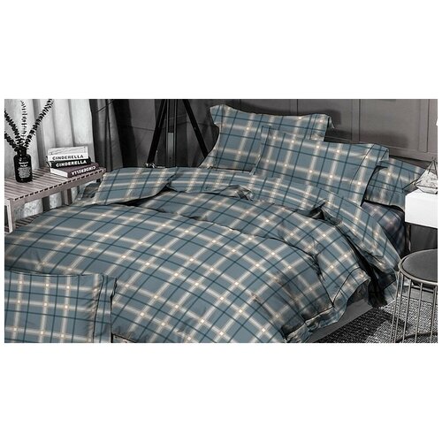 фото Постельное белье 2-спальное valtery ap-77, поплин, 70 х 70 см, серый