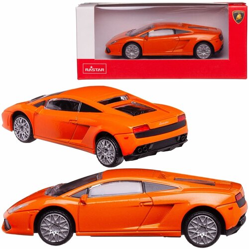 Машина металлическая Rastar масштаб 1:40, Lamborghini Gallardo LP560-4, цвет оранжевый (34600OR) коврик для мыши с принтом lamborghini gallardo спортивная машина шина 25x20см