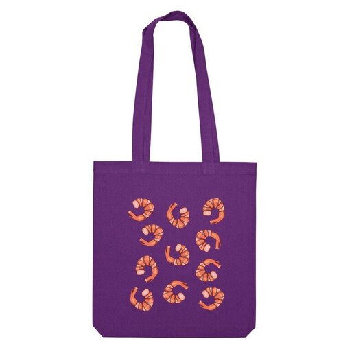 фото Сумка «много креветок» (ярко-синий) us basic