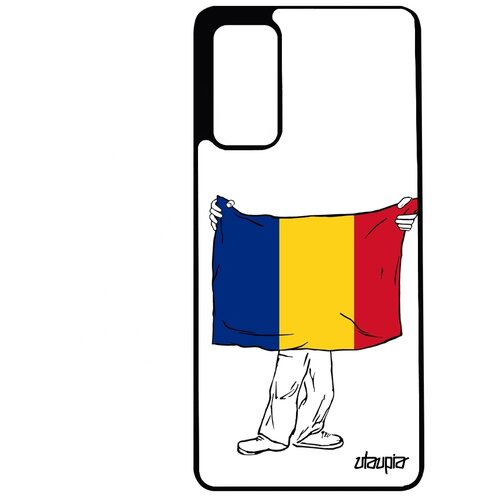 фото Чехол для мобильного samsung galaxy s20fe, "флаг румынии с руками" страна туризм utaupia