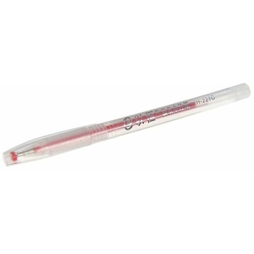 Ручка гелевая, 0.5 мм, красная, тонированный корпус (12 шт) ручка гелевая reed пластиковый тонированный корпус 0 5мм красная инд пакет с подвесом igp111 rd 30 шт