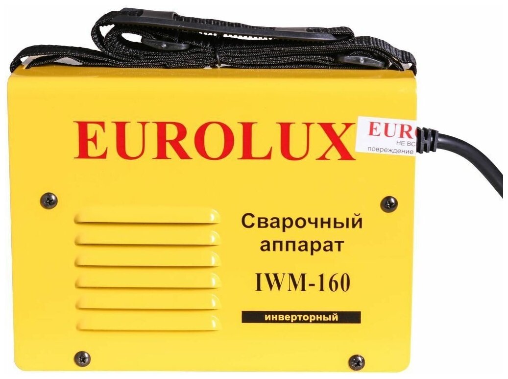 Сварочный аппарат инверторный IWM160 Eurolux , 160 ампер , комплект кабелей - фотография № 5