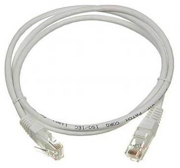 Патч-корд Lanmaster 6 категории UTP серый 1.0м TWT-45-45-1.0/6-GY - фото №1