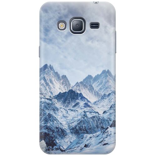 фото Cиликоновый чехол на samsung galaxy j3 (2016) / самсунг джей 3 2016 с принтом "снежные горы" gosso