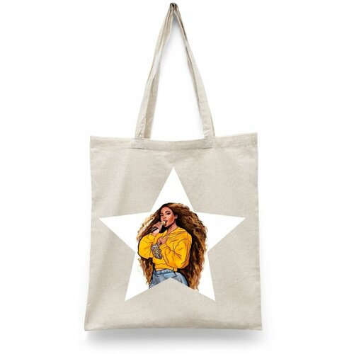 фото Сумка-шоппер унисекс каждому своё "бейонсе/beyonce/певица" черная