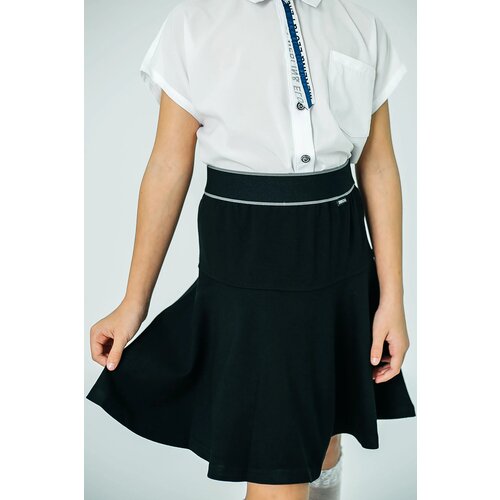 фото Школьная юбка colabear, размер 146, черный