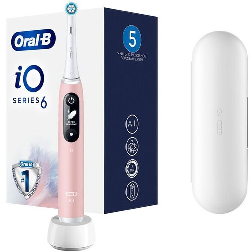 ORAL-B Электрическая зубная щетка IO6 Sens ED Pink SandCase 1485800₽