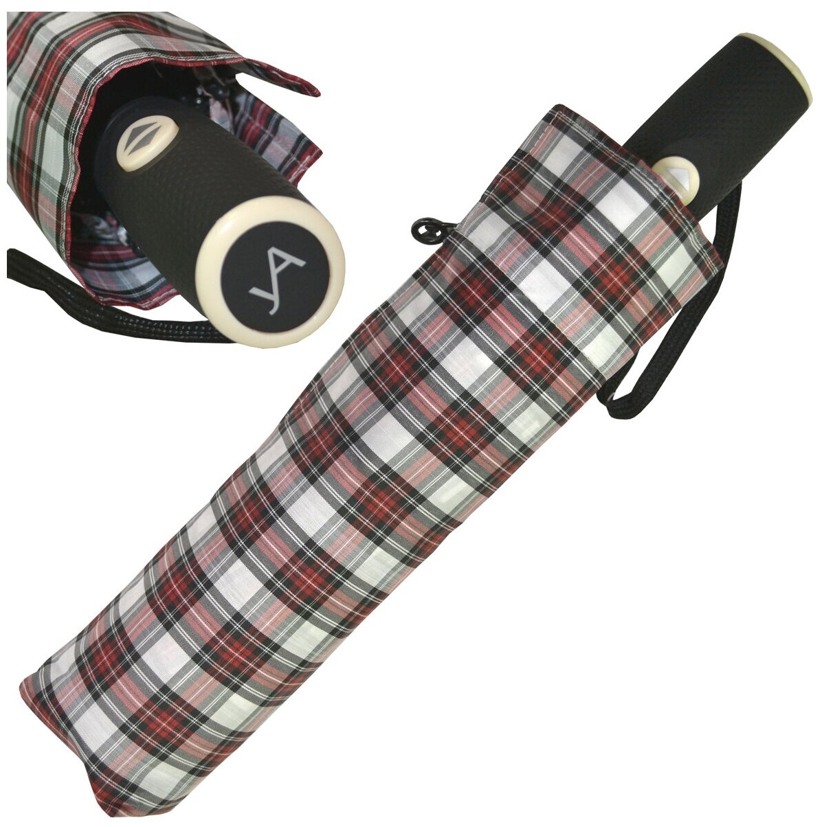 Зонт Ame Yoke, красный/белый — фото 1