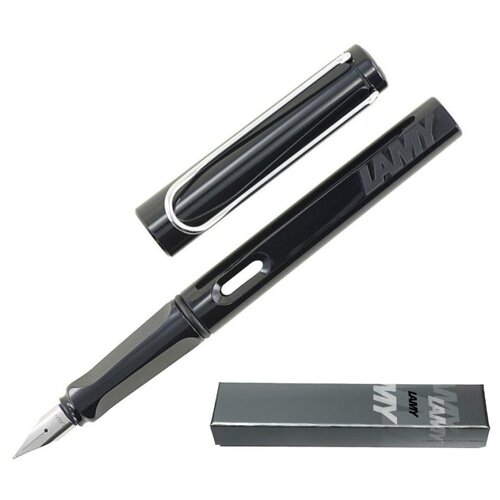 Ручка перьевая Lamy 019 safari, Черный, EF перьевая ручка lamy cp1 black перо ef 4000421