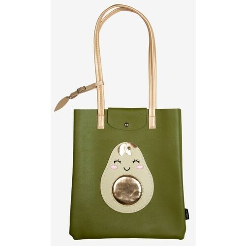 Сумка шоппер deVente, фактура матовая, зеленый сумка искусственная кожа экокожа внутренний карман розовый