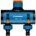 GRINDA TS-2, двухканальный 3/4″-1″ с внутренней резьбой, соединитель с внешней резьбой 3/4″ - 1, поливочный распределитель, PROLine (8-426312) - изображение