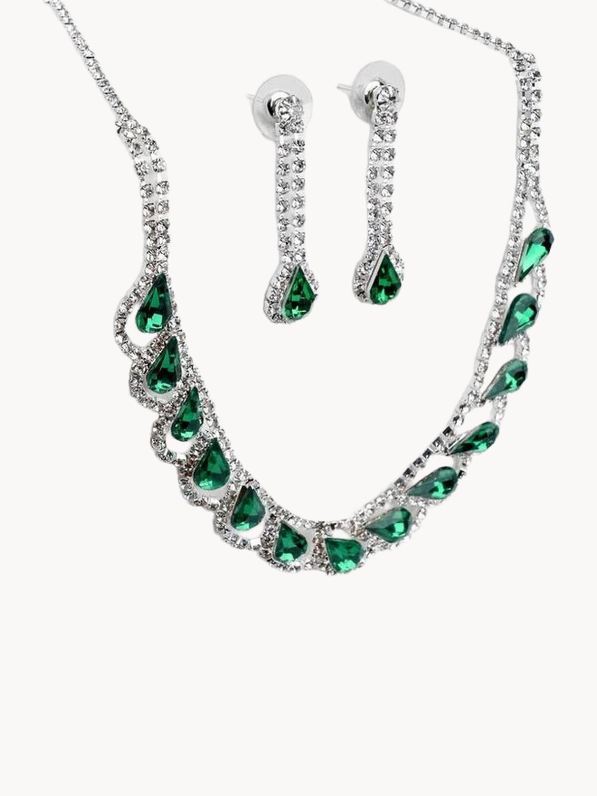 Комплект бижутерии Queen Fair: колье, серьги, стекло