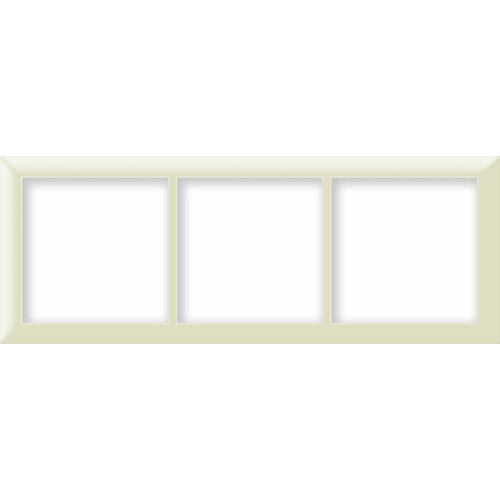 Рамка трехпостовая горизонтальная вертикальная бежевая CGSS Практика PL-P103-BGG