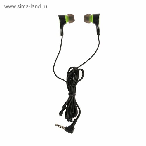 Наушники Ritmix RH-012 вакуумные 100 дБ 32 Ом 35 мм 12 м черные 463₽