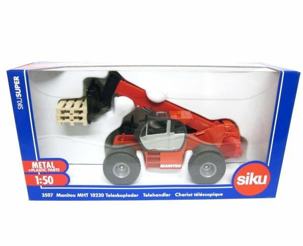 Погрузчик Siku Телескопический Manitou (3507) 1:50, 22.5 см, красный