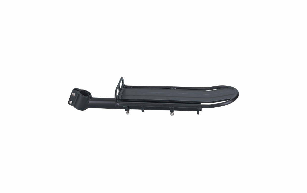 Багажник TRIX задний, консольный, 20"-29", алюминиевый, регулируемый по длине, с быстросъемным креплением, черный