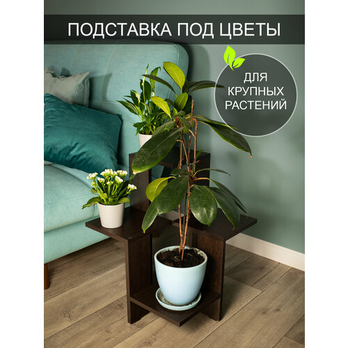 фото Подставка под цветы угловая "флауэр 2" венге том полкер