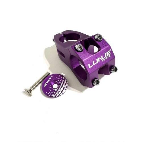 Вынос руля для велосипеда +крышка с болтом, цвет фиолетовый