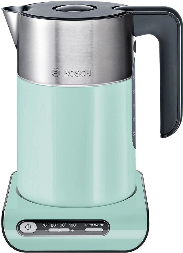 Чайник Bosch TWK8612P, металл/пластик, 2400 Вт, 1.5 л, бирюзовый